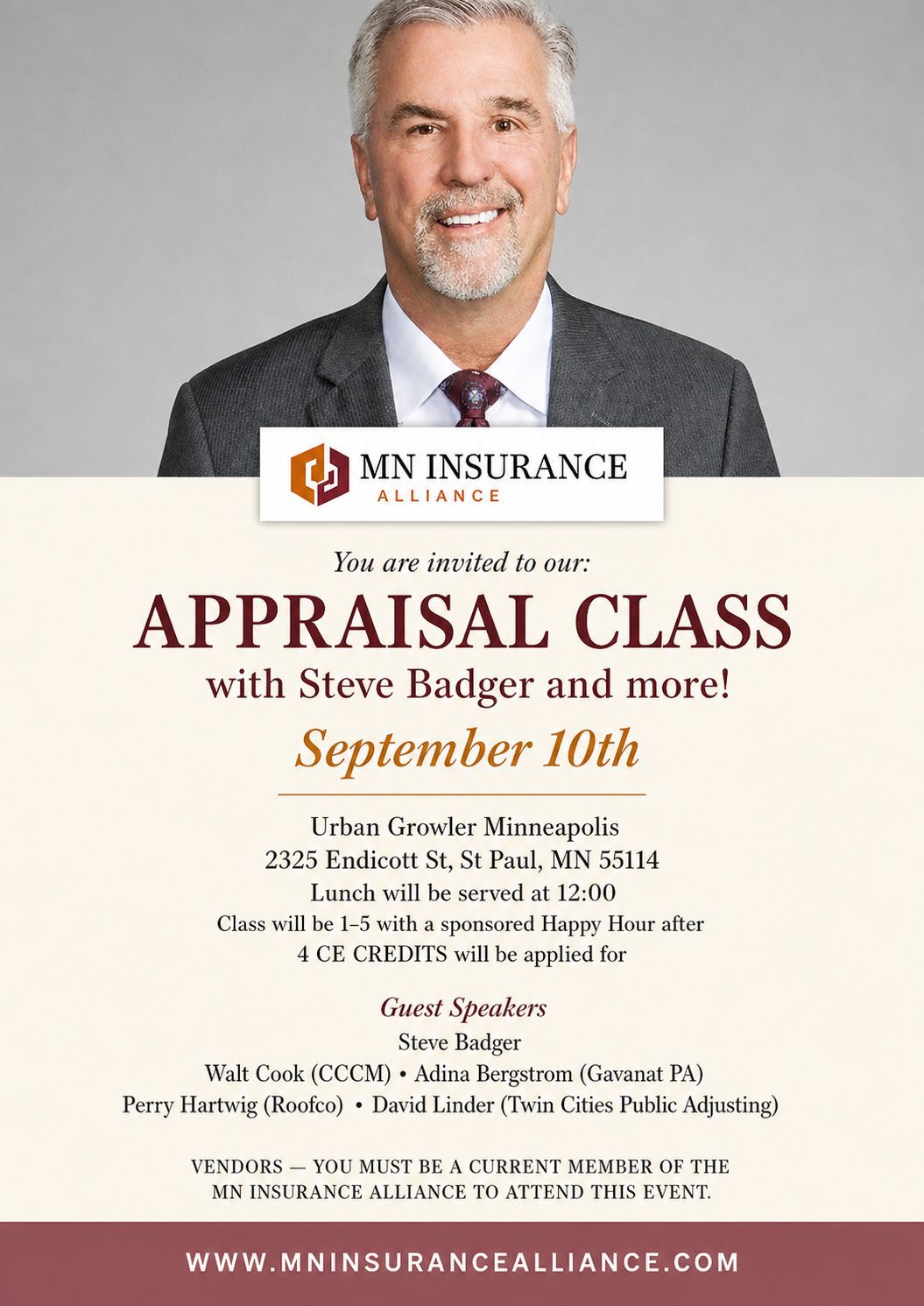 Appraisal class at Urban Growler